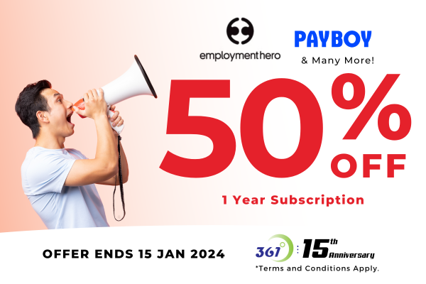 Big Savings with 361DC! Get 50% off HRM Software*