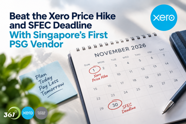 Beat the Xero Price Hike and SFEC Deadline With Singapore’s First PSG Vendor