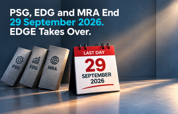 PSG, EDG and MRA End 29 September. EDGE Takes Over.