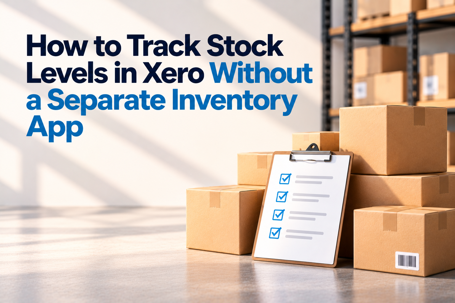 How to Track Stock Levels in Xero Without a Separate Inventory App