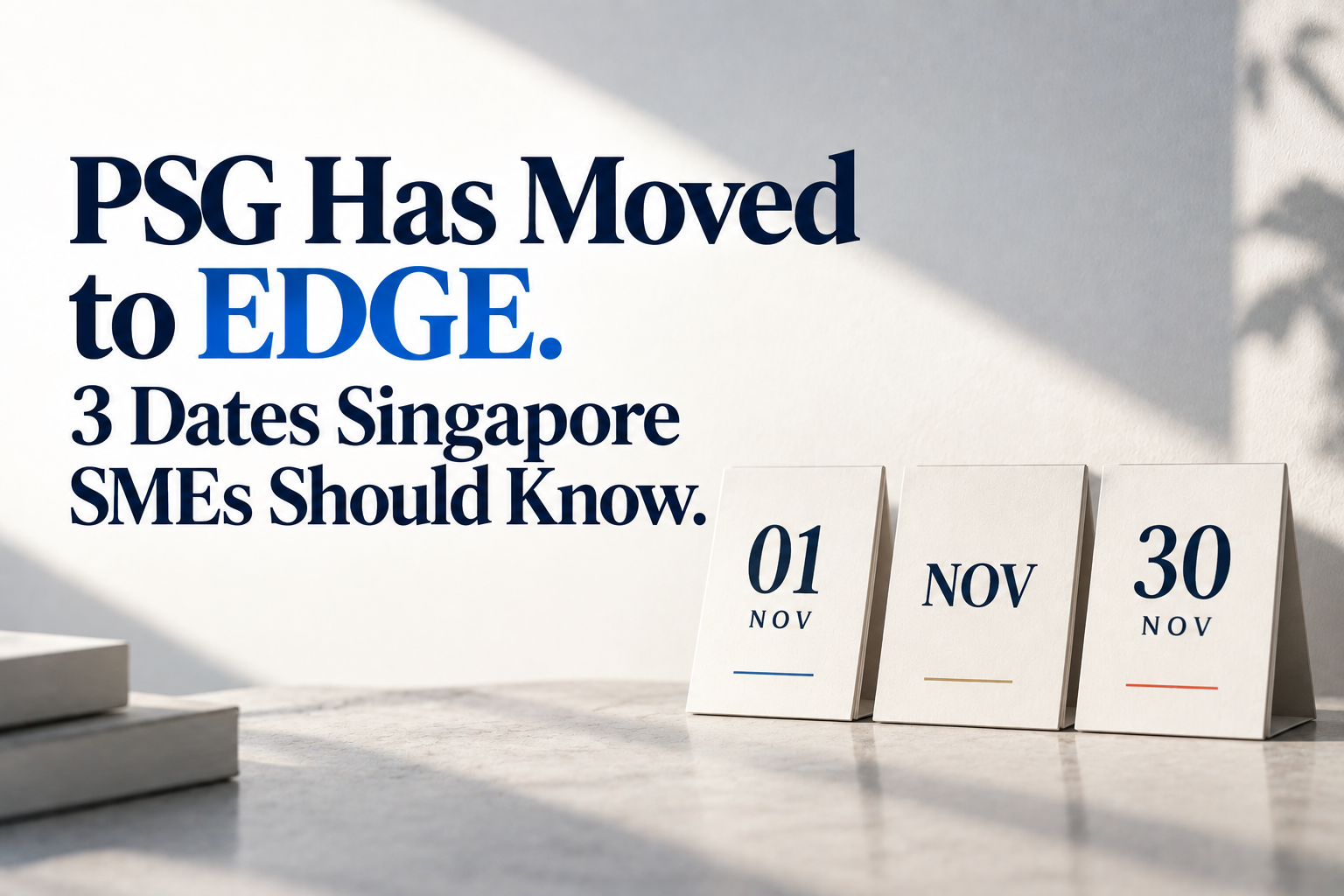 PSG Has Moved to EDGE. 3 Dates Singapore SMEs Should Know.